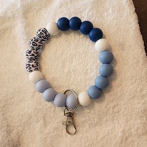 Silicone bead keychain